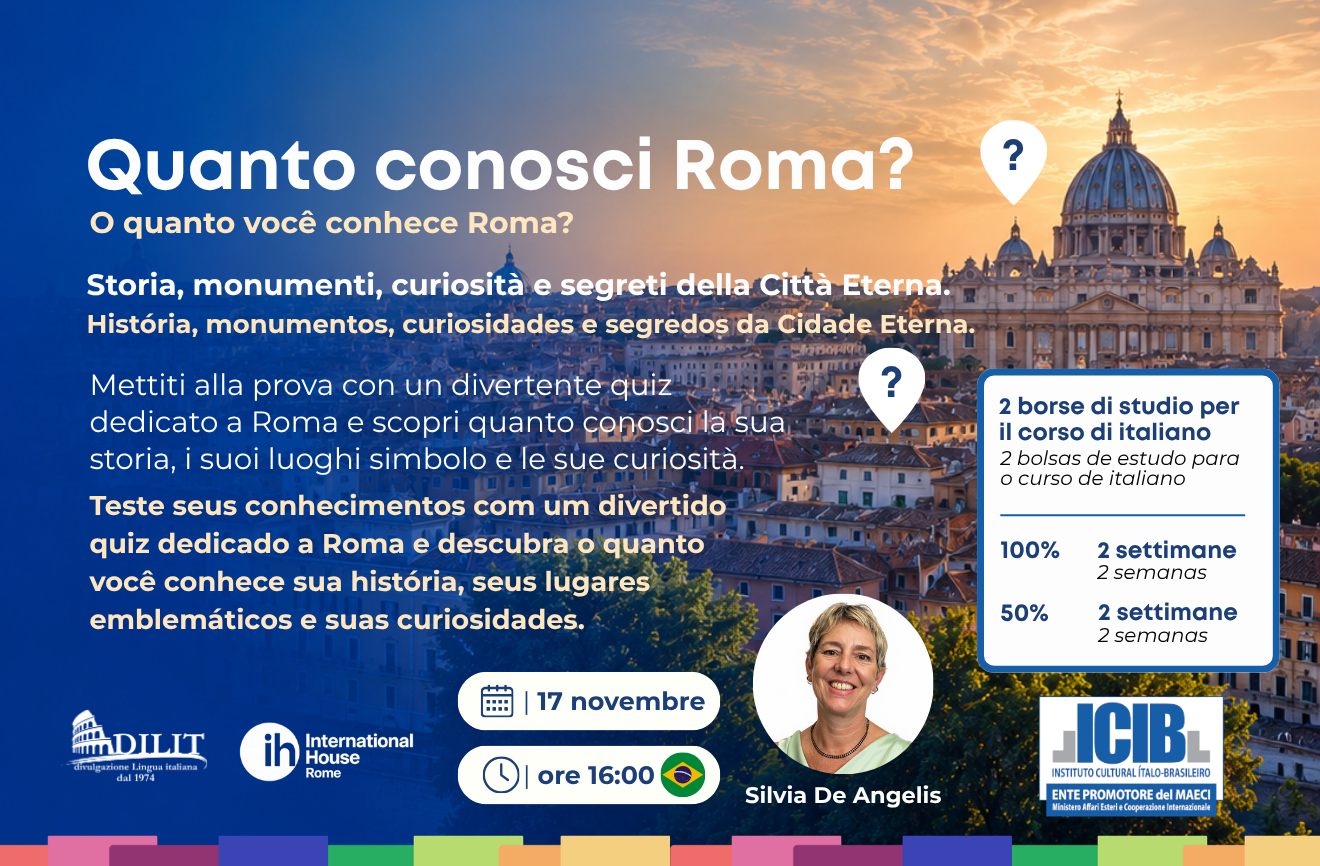 WEBINAR GRATUITO CON DILIT DI ROMA  CON SORTEGGIO DI DUE BORSE DI  STUDIO!